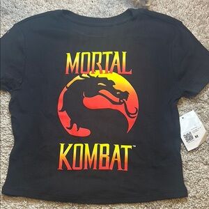 Forever 21 Black and Red Crop Top